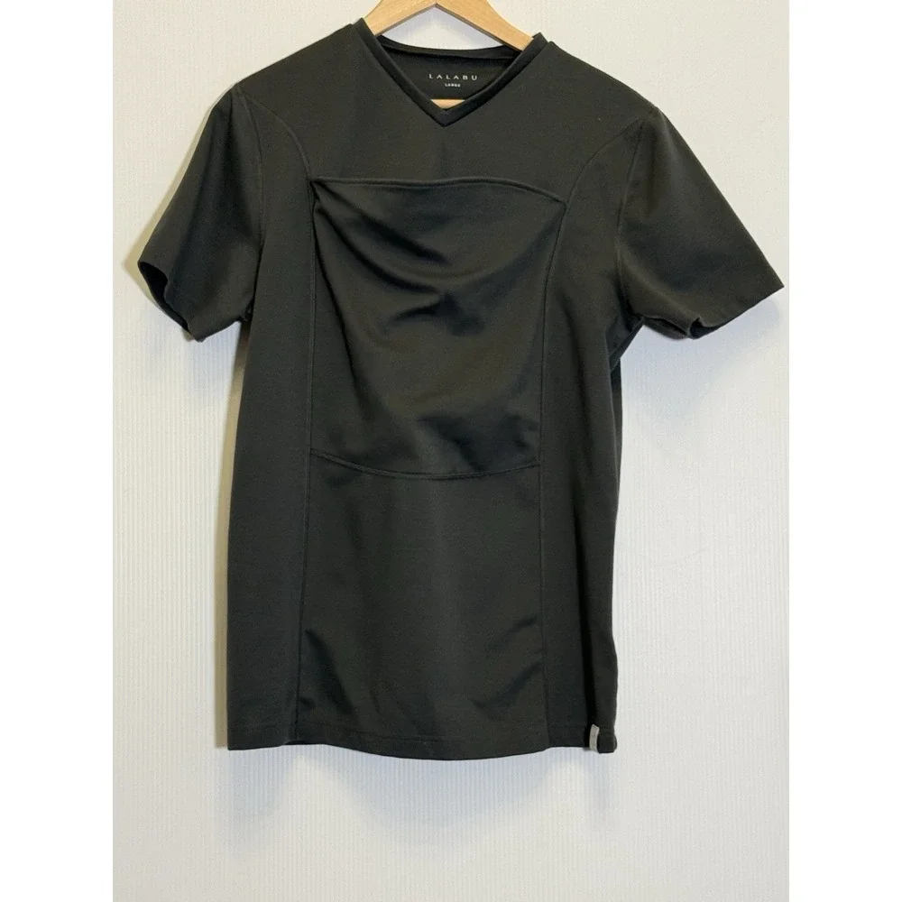 Lalabu Dad Shirt Mens Large Olive Green Babywearing Shirt Top